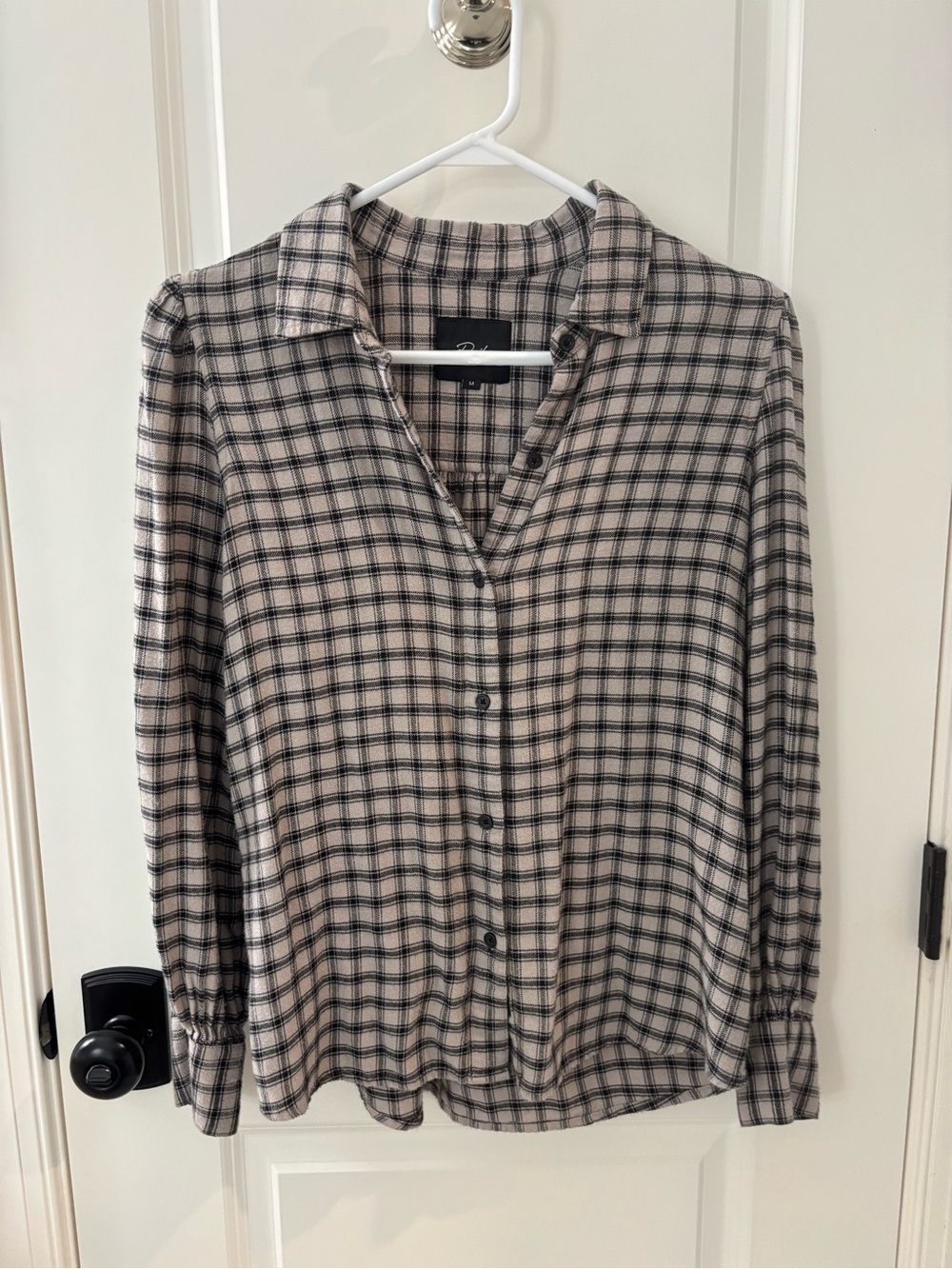 Women’s Rails Plaid Button-Down Shirt in Beige & Black